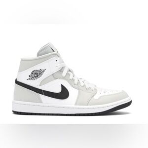 Air Jordan 1 Mid Light Smoke Grey Womens in Size 9W